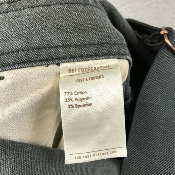 REI Co-op Bib Overalls Womens Size 8 Gray Trailsmith Double Knee Canvas Work - Picture 9 of 11